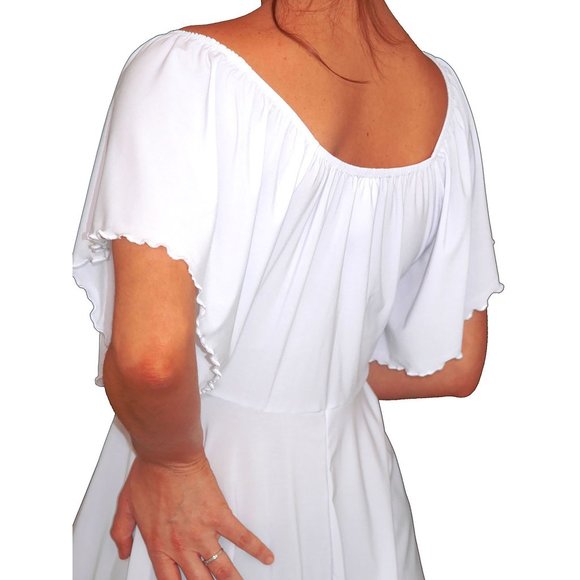 FunFash Rhinestones Top Made in USA White or Blue - Picture 4 of 7